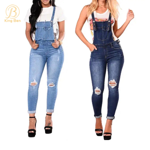 Высокое качество OEM ODM на заказ оптом оптом женские женские джинсы комбинезон джинсовые женские джинсы брюки фабрика