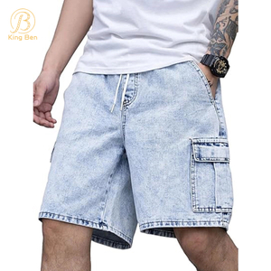 OEM ODM индивидуальные мужские застежки-молнии свободного покроя из 100% хлопка джинсовые брюки мешковатые джинсы мужские шорты джинсовая фабрика