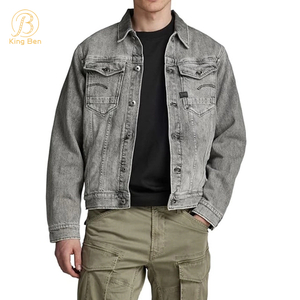 Добро пожаловать OEM ODM Custom Мужская модная джинсовая куртка для мужчин Высококачественные пальто Джинсовая рабочая куртка OEM Повседневная уличная хлопковая куртка