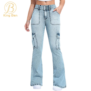 OEM ODM Высокое качество Низкая цена Высокая талия Сексуальные эластичные женские хлопковые джинсы Узкие леггинсы Джинсовые джинсы женские